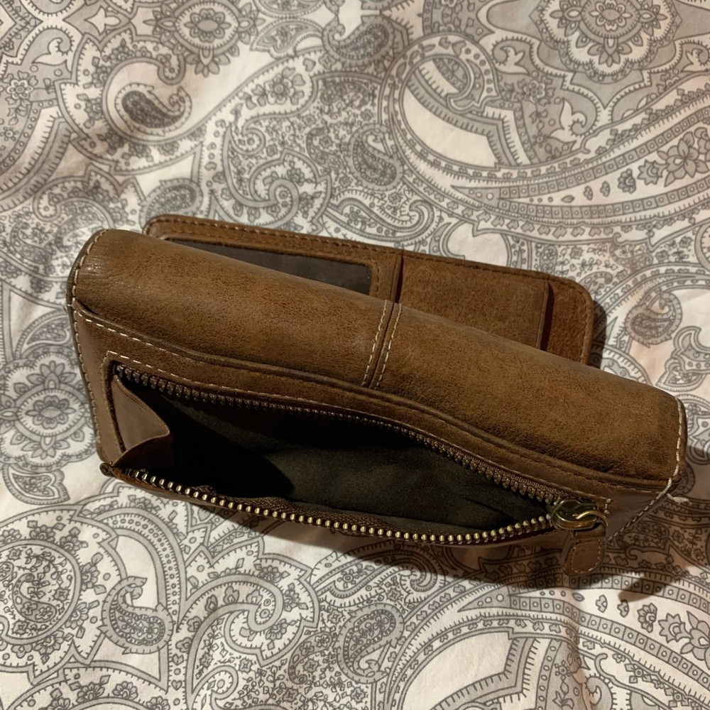 Roots Trifold Tribe Wallet 100% Genuine Leather - Picture 16 of 16